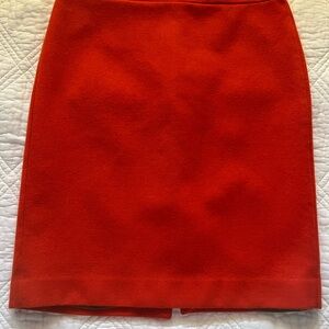 J. Crew Vibrant Red Pencil Skirt